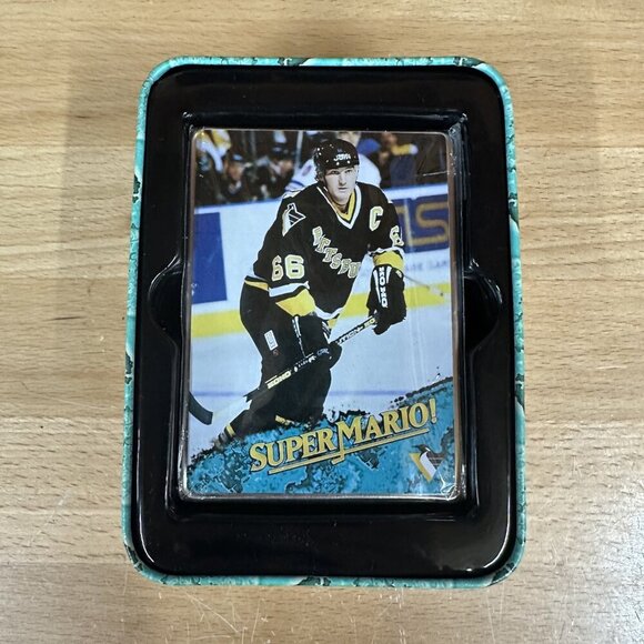 PITTSBURGH PENGUINS SUPER MARIO LEMIEUX ALL METAL COLLECTOR TRADING CARDS - Picture 4 of 6